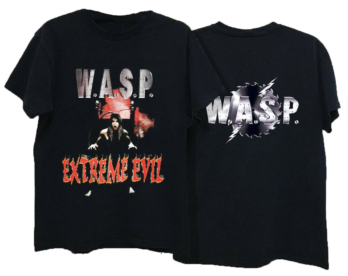 Vtg 90’S Wasp Extreme Evil Official T Shirt Size S-5Xl