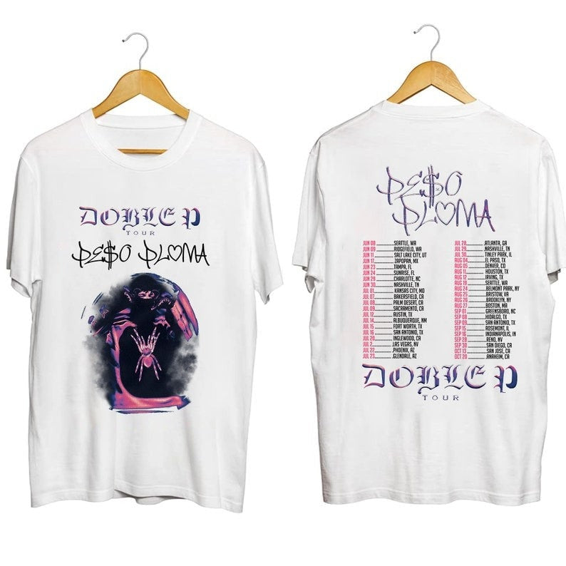 Peso Pluma Music Shirt, Peso Pluma Shirt, Peso Pluma Doble P Tour 2023 Shirt, Peso Pluma Fan Shirt, Peso Pluma 2023 Concert