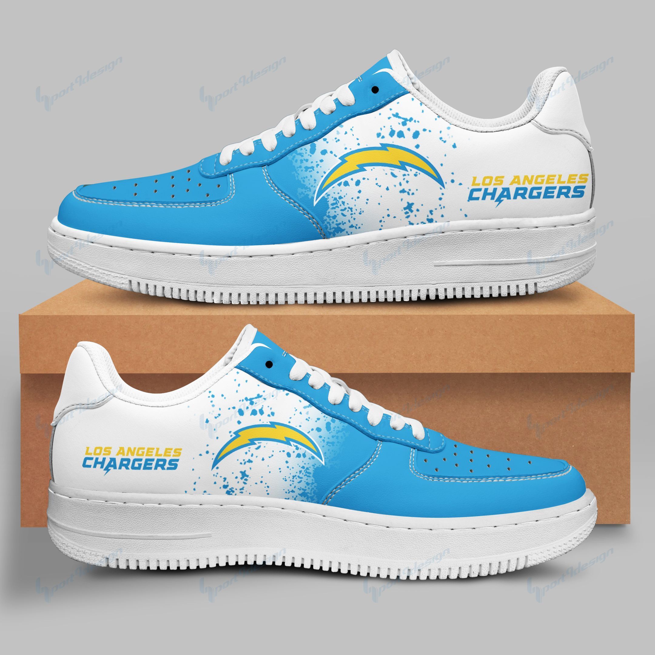 Los Angeles Chargers Air Force 1 Sneakers 17