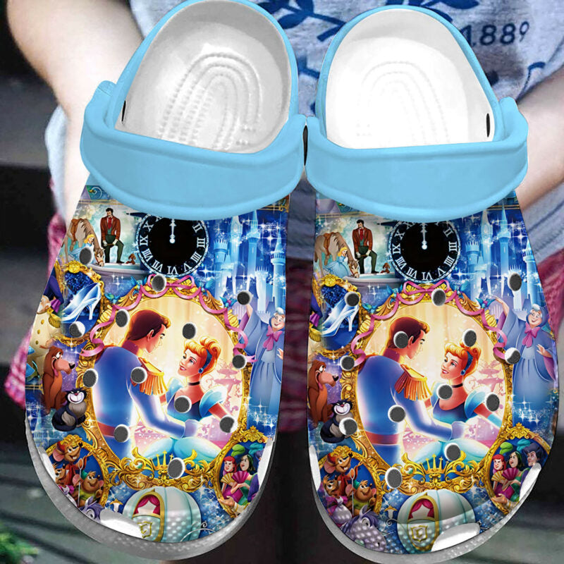 Cinderella Midnight 3D Crocband Clog