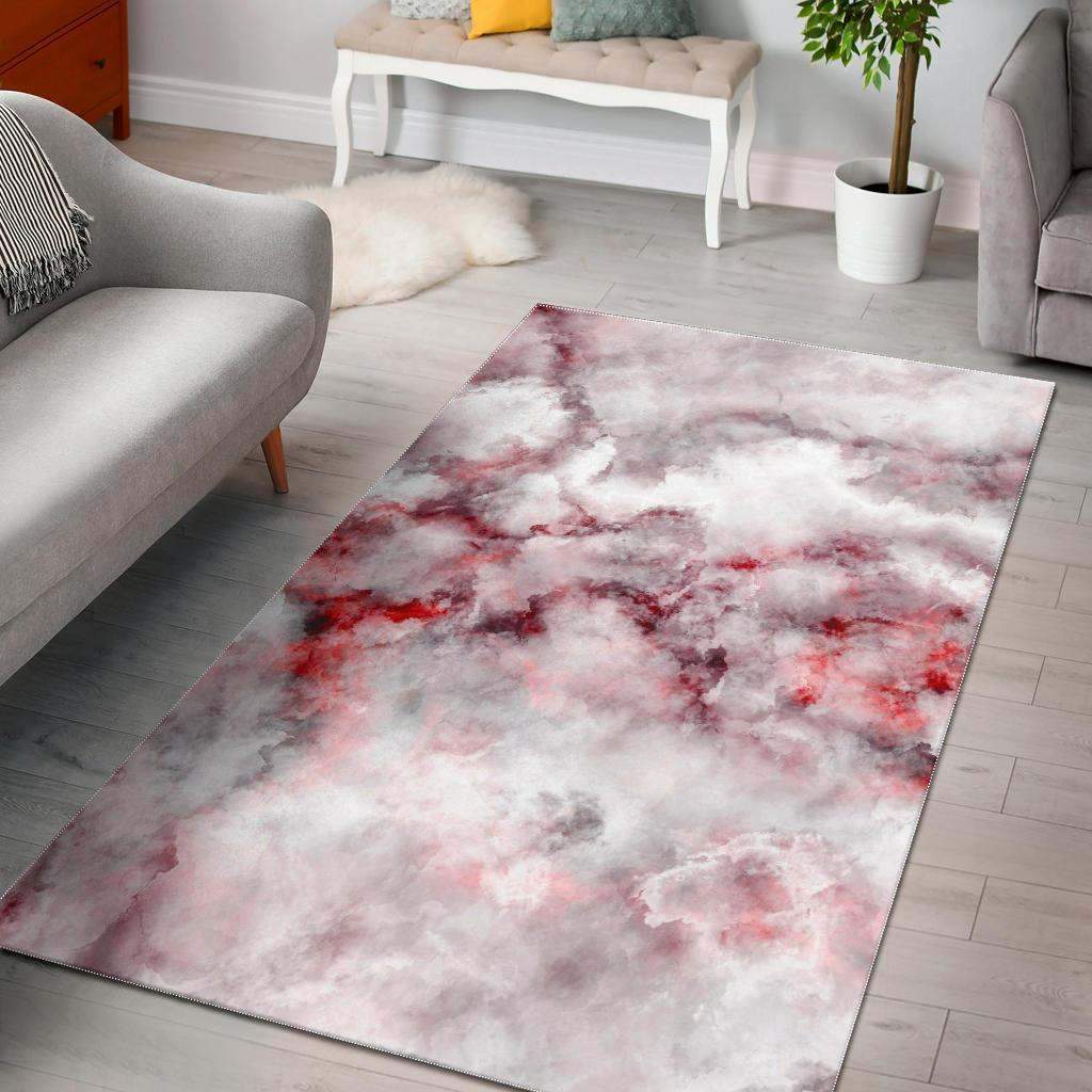 White Ruby Marble Rug RCDD81F46427