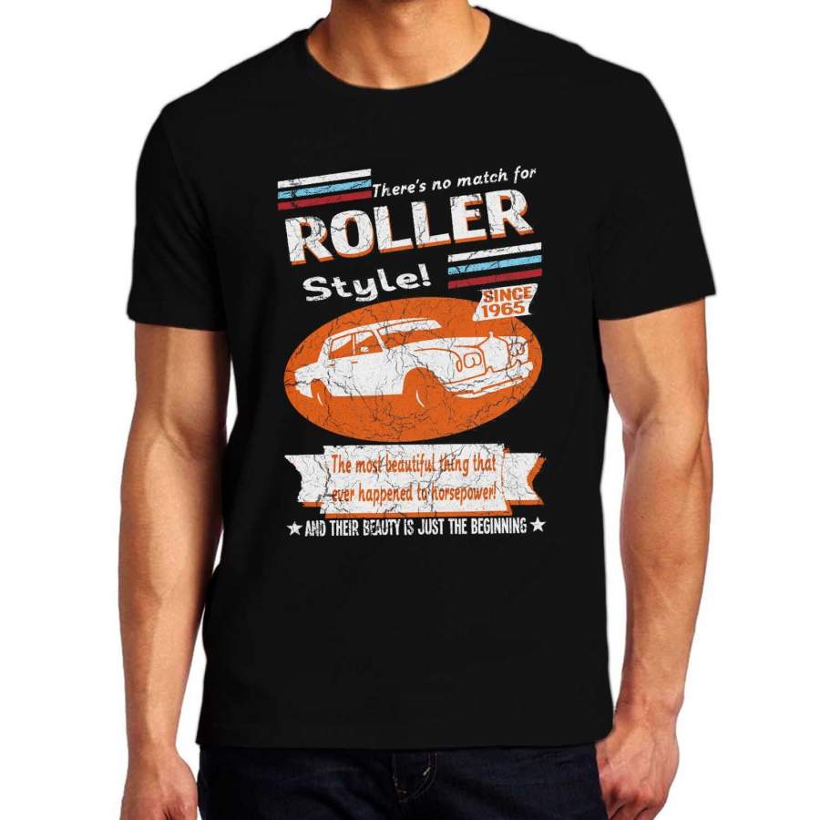 Rolls Royce Sier Shadow 1965 Vintage T-Shirt Mens T Shirt Casual Graphic Tee Shirts Fashion Tops Clothing