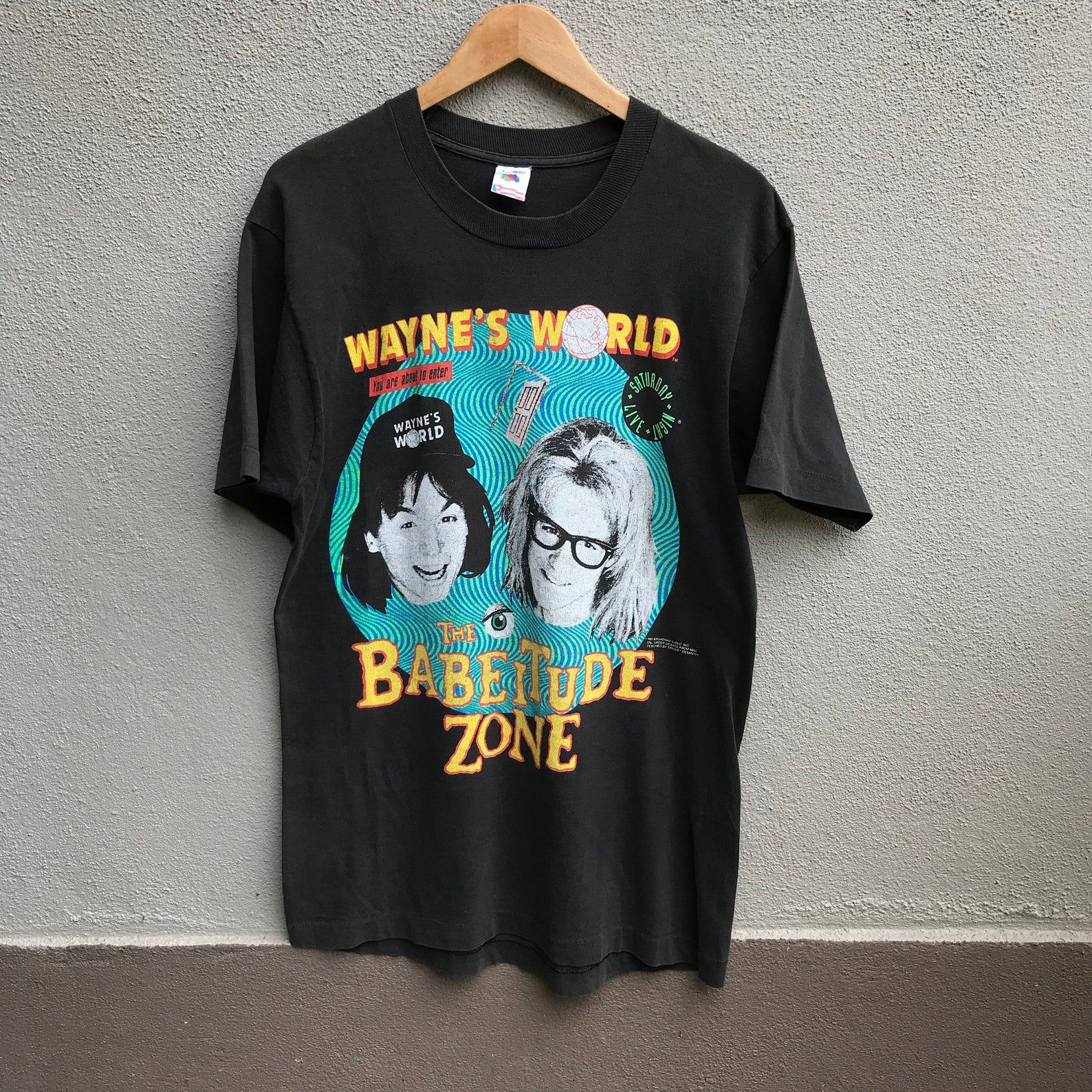 Vintage Rare Waynes World Mtv Channel Tee Headbangers Ball Beavis Butthead