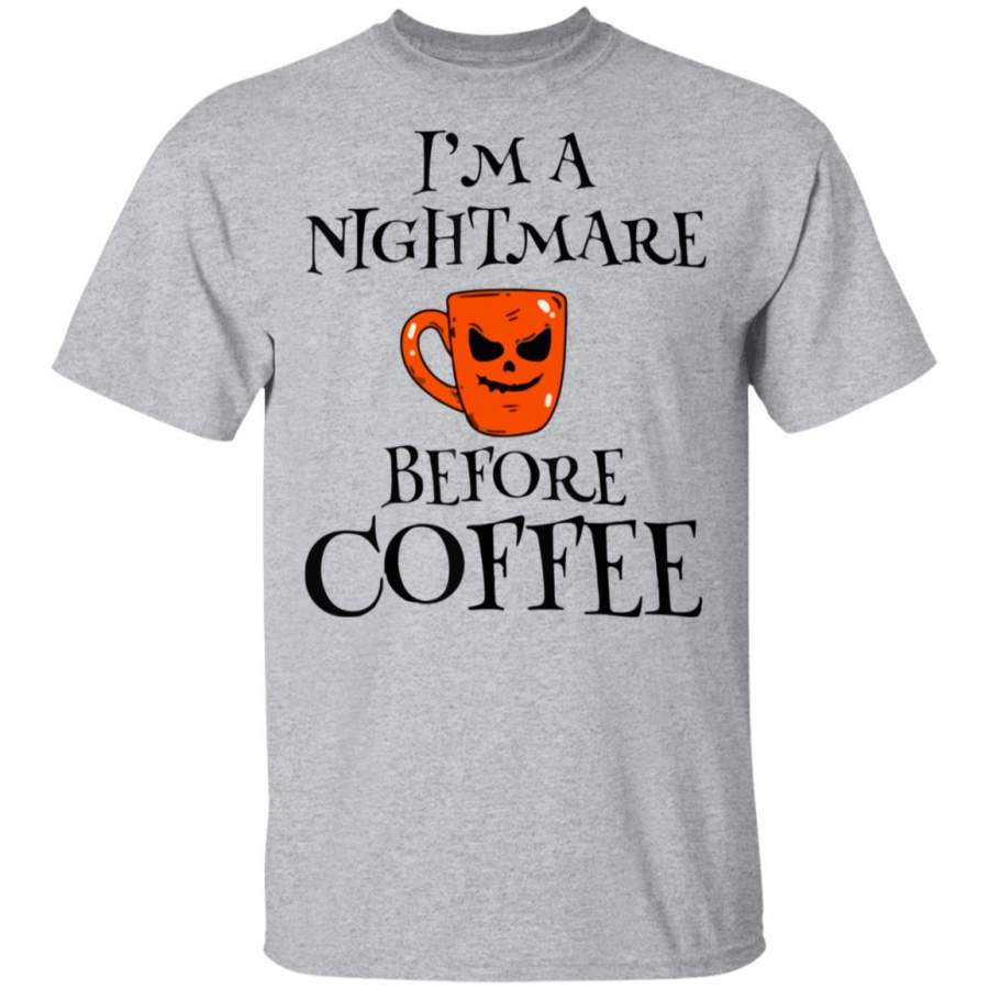 I’m A Nightmare Bee Coffee Halloween Shirt