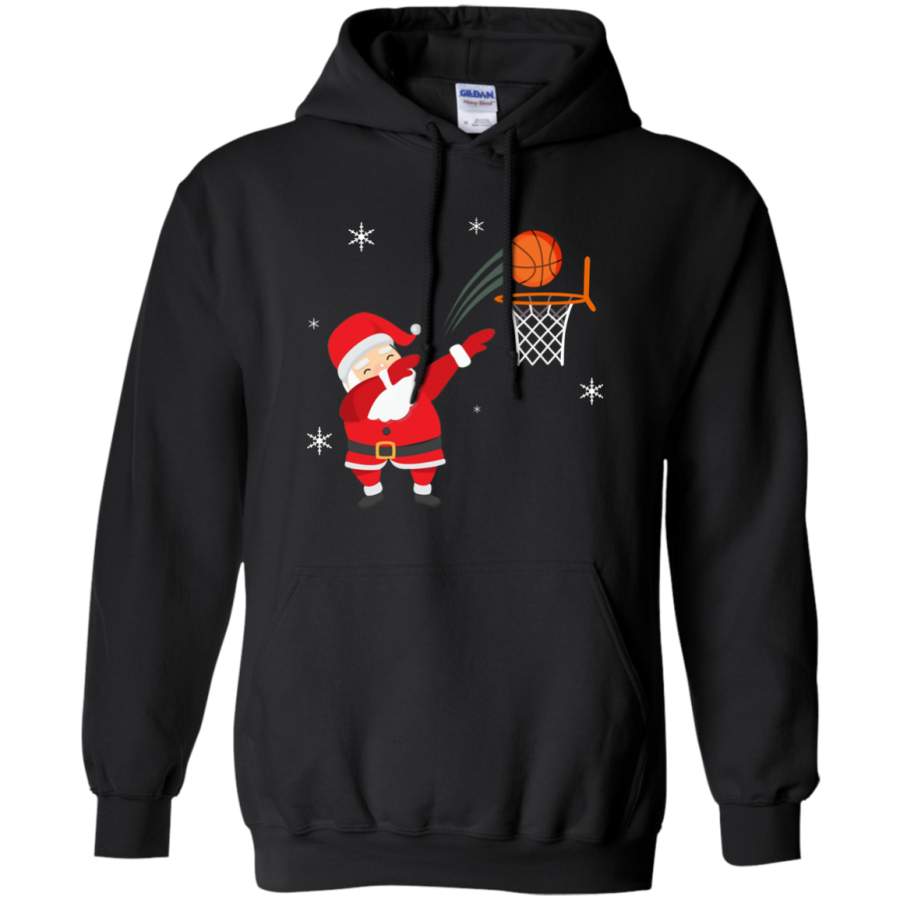 Dabbing Basketball Christmas Shirt - Santa Claus Dab T-Shirt  G185 Gildan Pullover Hoodie 8 oz. Chicclosets Fashion