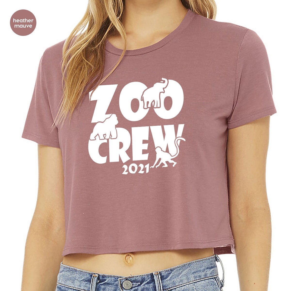 Zoo Crew Crop Top, Wild Life Crop, Animal Lover Gifts, Animal Tank Top, Zoo Trip Crop Tee, Zoo Travel Crop