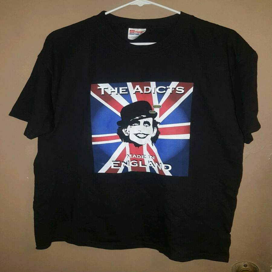 Vintage The Adicts Punk Rock Band  Shirt