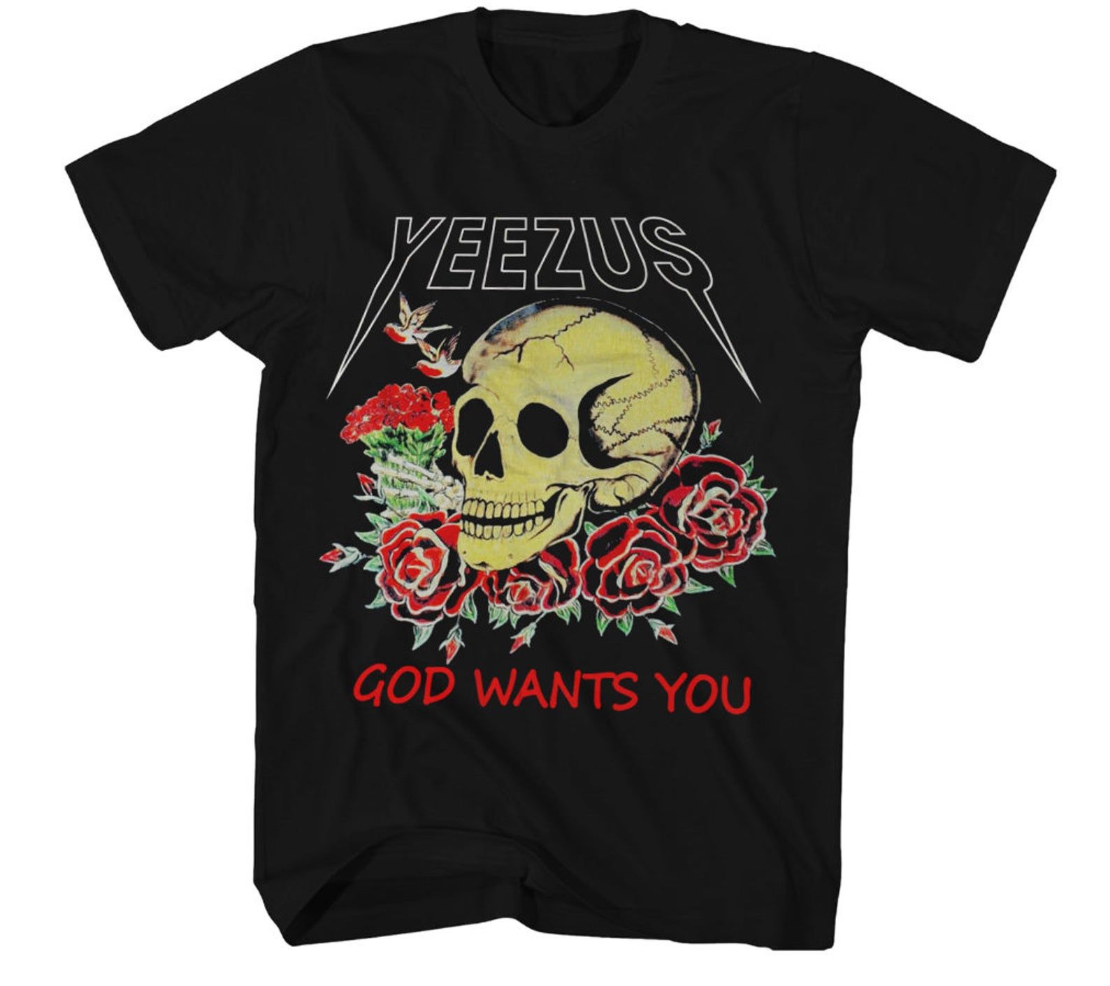 Vintage Shirt Kanye West Yeezus Tour Exclusive T Shirt God Wants You T-shirt New Unisex