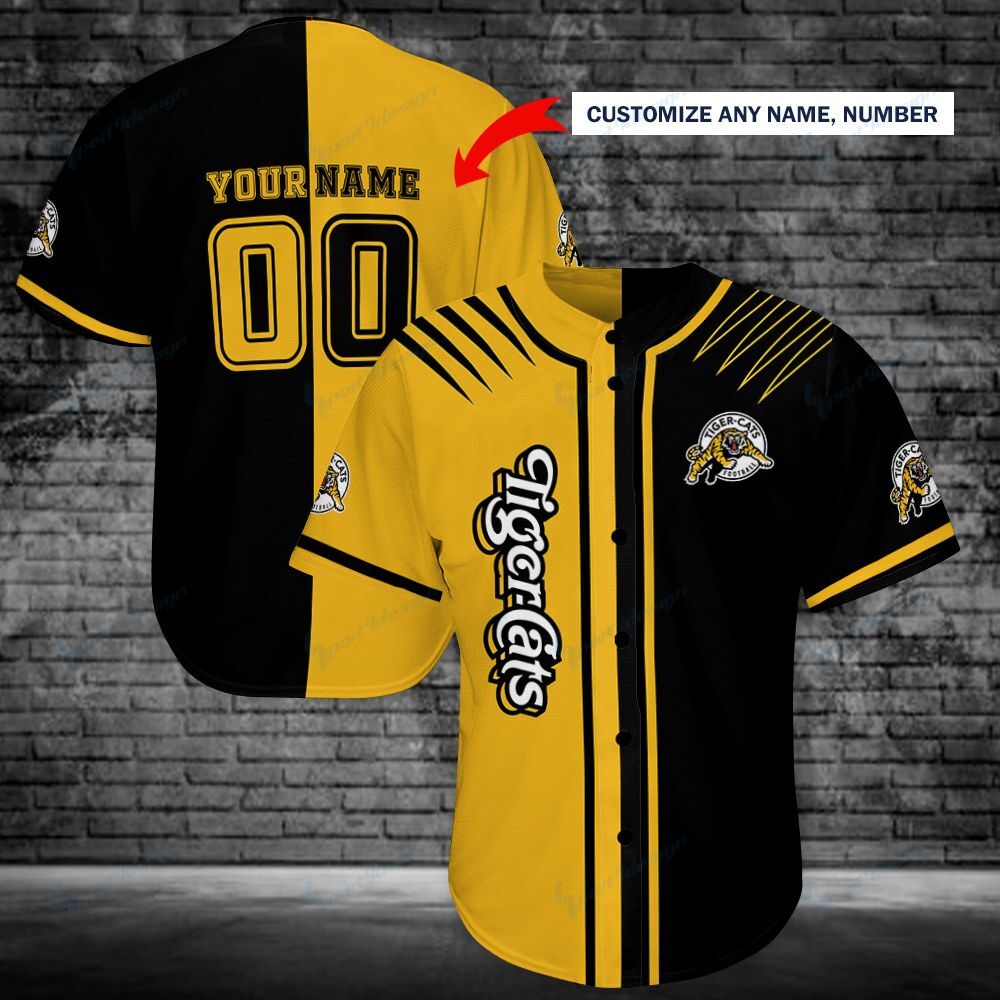 Hamilton Tiger-Cats Personalized Baseball Jersey Shirt 154