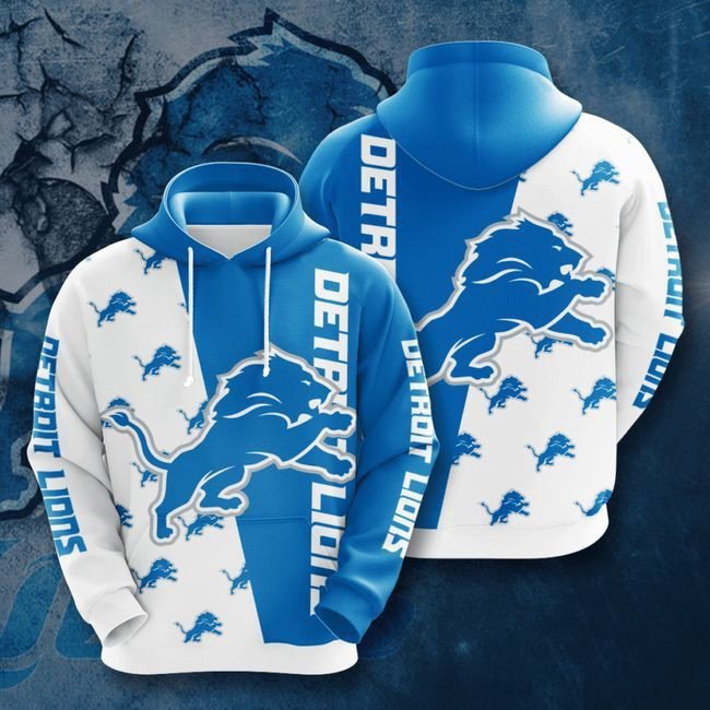 Detroit Lions   80 Unisex 3D Hoodie Gift For Fans