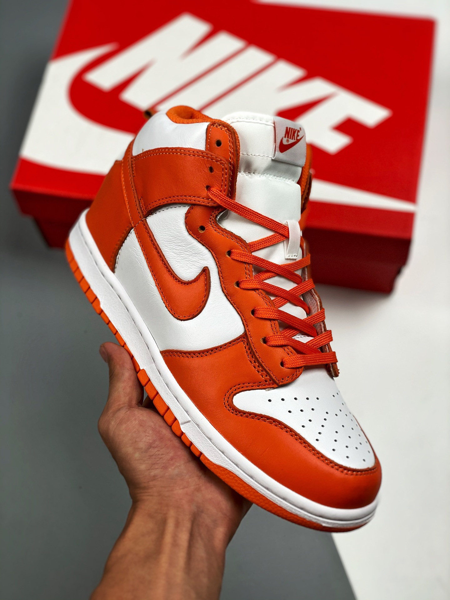 Nike Dunk High Syracuse WhiteOrange Blaze 5339500