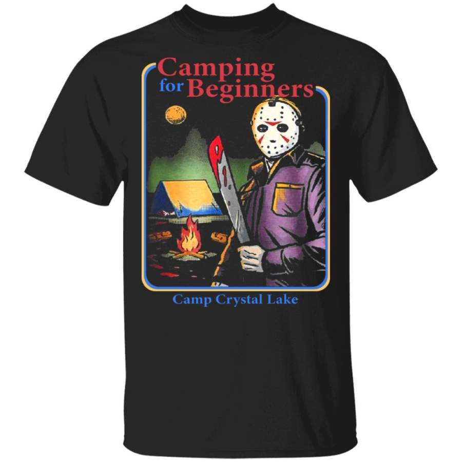 Woo-Funny Camping For Beginners Camp Coordinator Halloween Gift Unisex Men Women Tshirt