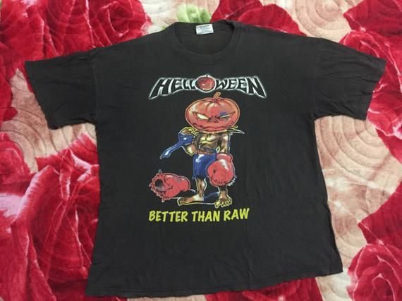 Rare Vintage Helloween Band Shirt Better Than Raw World Tour Power Metal Speed Metal Genre Iron Maiden Gammaray Blind Guardian Shirt