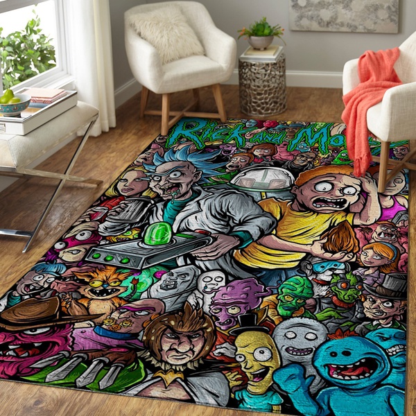 Rick  Morty Area Rug / Movie Floor D &hellip;
