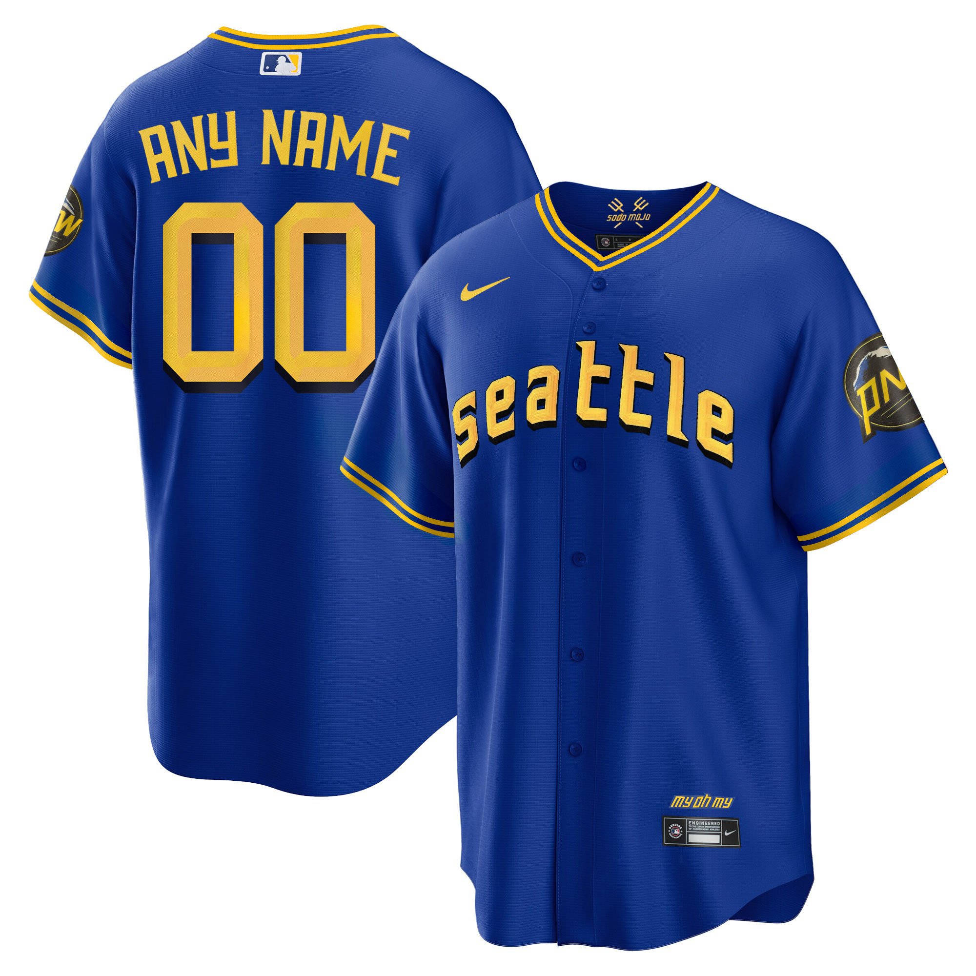 Seattle Mariners 2023 City Connect Edition Custom Jersey – All Stitched ...