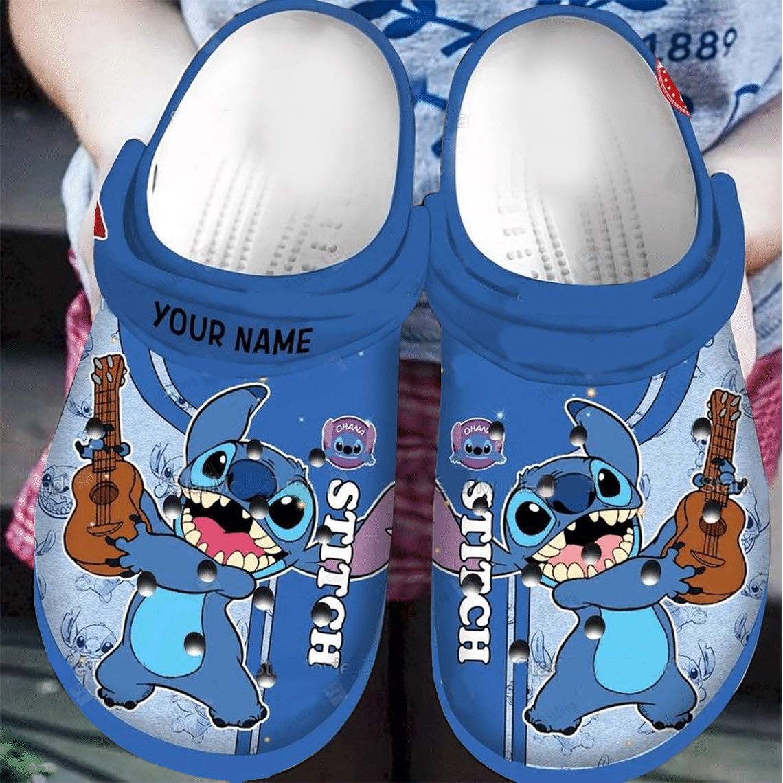 Stitch And Lilo Guitar Gift For Fan Classic Water 3D Crocband Clog