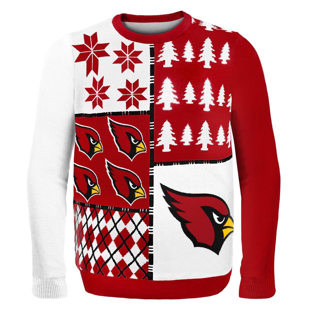 Arizona Cardinals Busy Block Nfl Ugly Sweater