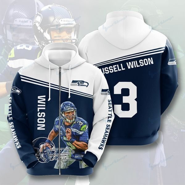 Seattle Seahawks No1812 Custom Hoodie 3D 719