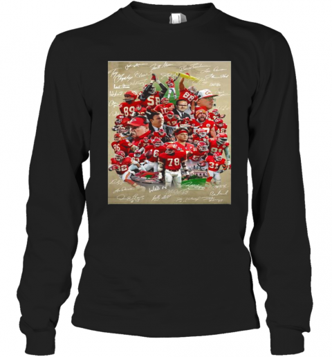 Kansas City Chiefs Super Bowl Champions Team Players Long Sleeve T-Shirt