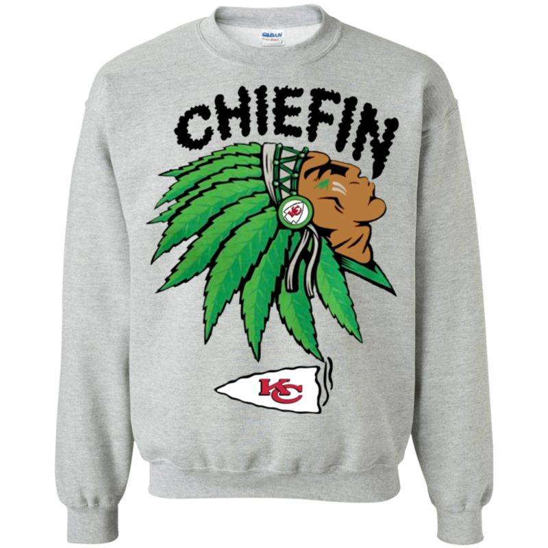 Kansas City Chiefs Chiefin Weed Smoke Sweatshirt