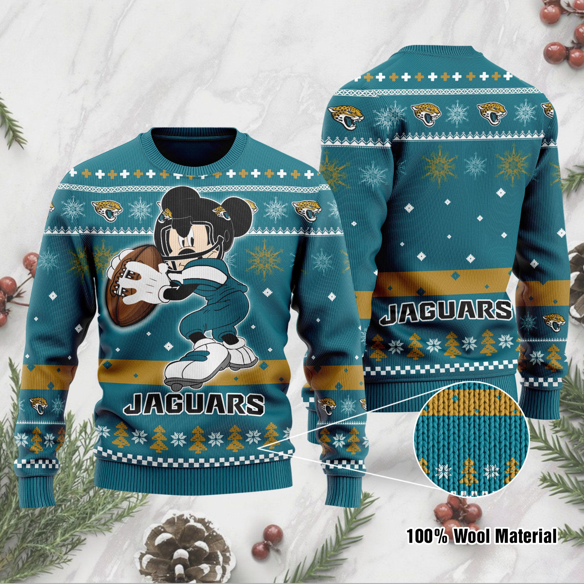 Jacksonville Jaguars Mickey Mouse Ugly Sweater 187 L1MTH0215-XM