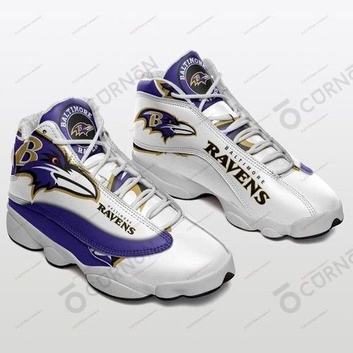 Baltimore Ravens Air Jd13 Air Jordan 13 Sneakers 322