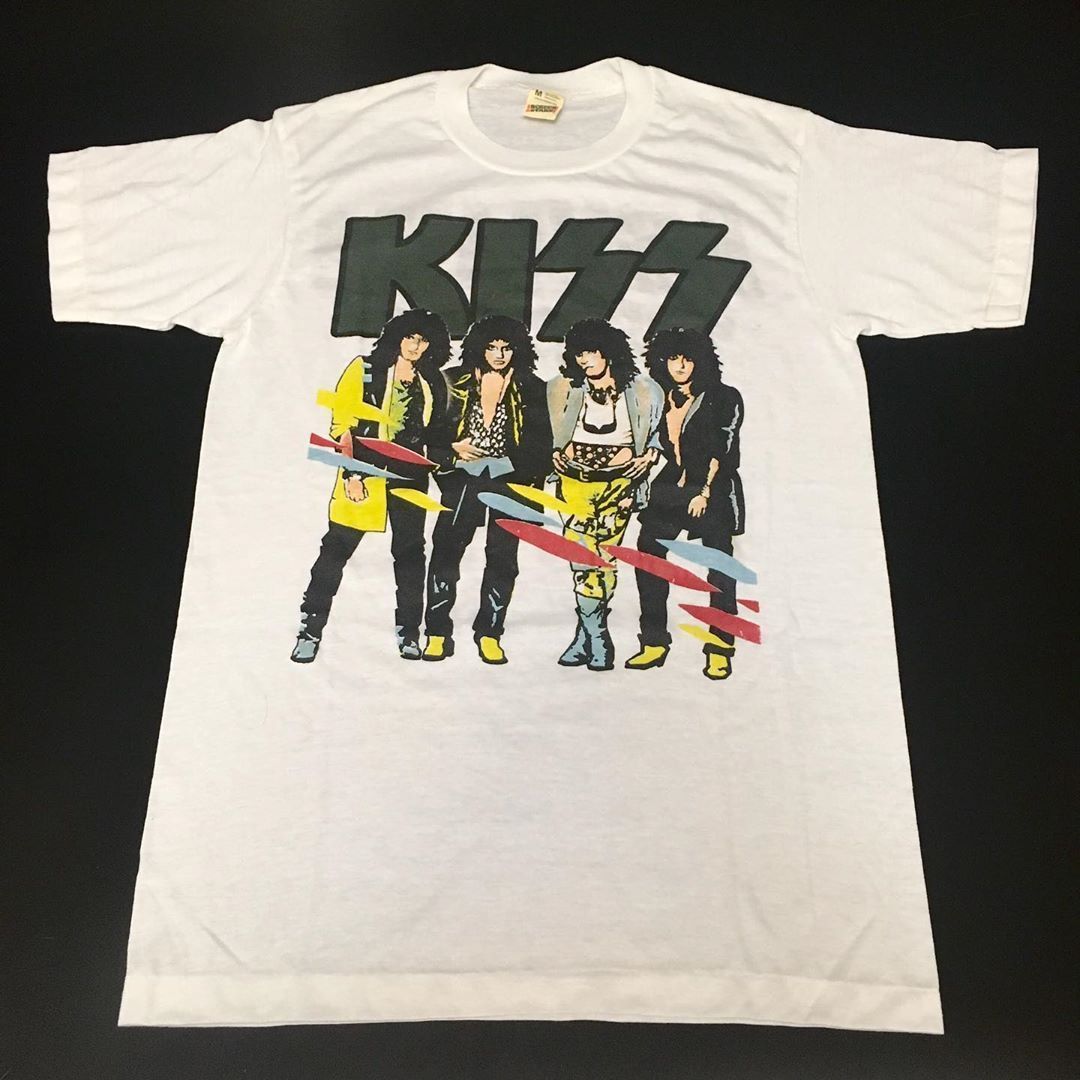 Mft Vintage Vintage 80S Kiss Asylum World Tour Shirt For Sale Lin Shirt