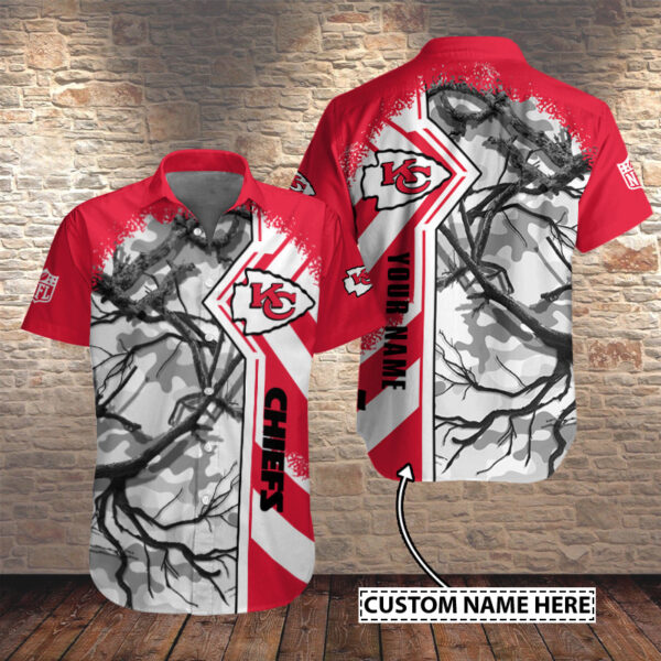 Kansas City Chiefs Personalized Button Shirt Bb657