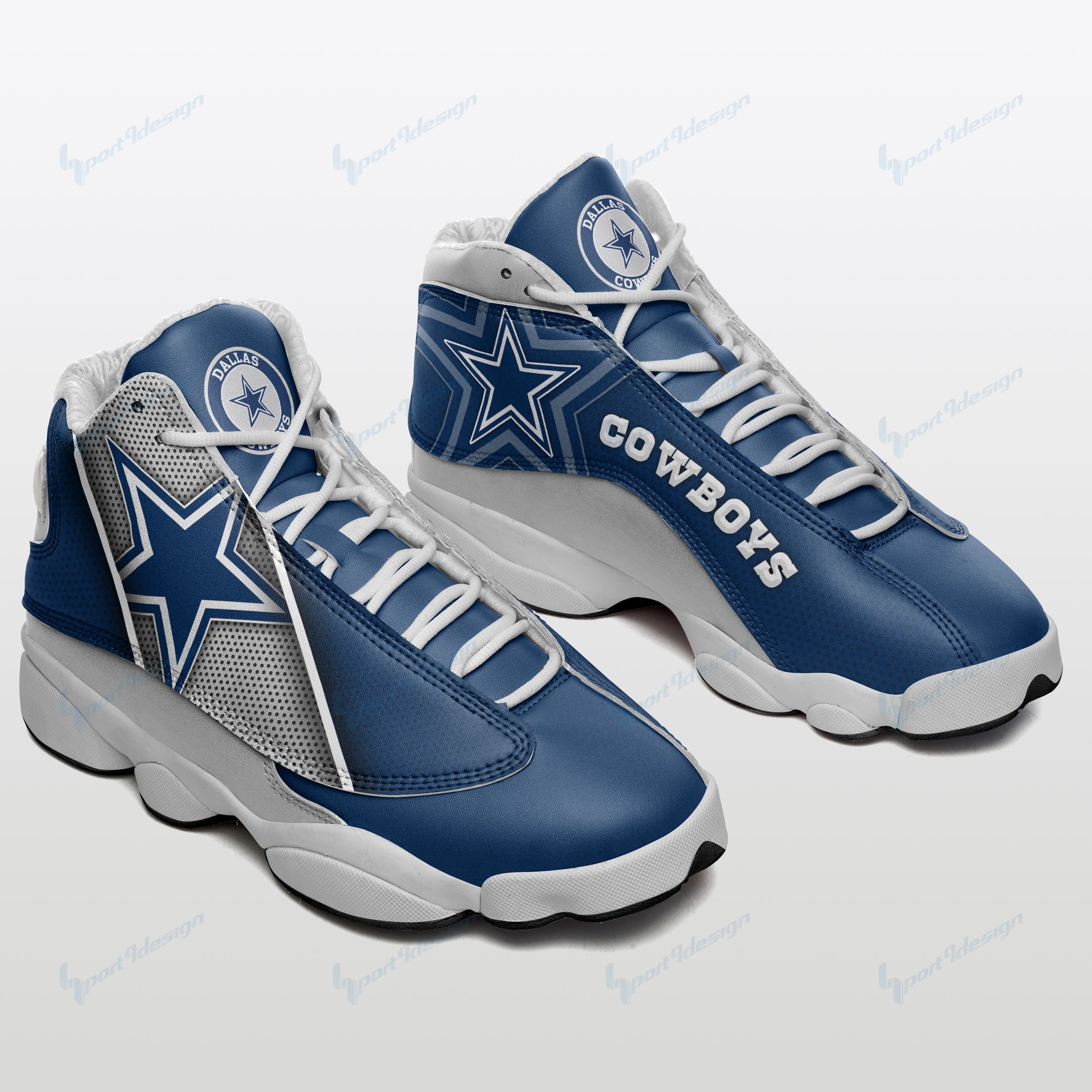 Dallas Cowboys Air JD13 Sneakers 531