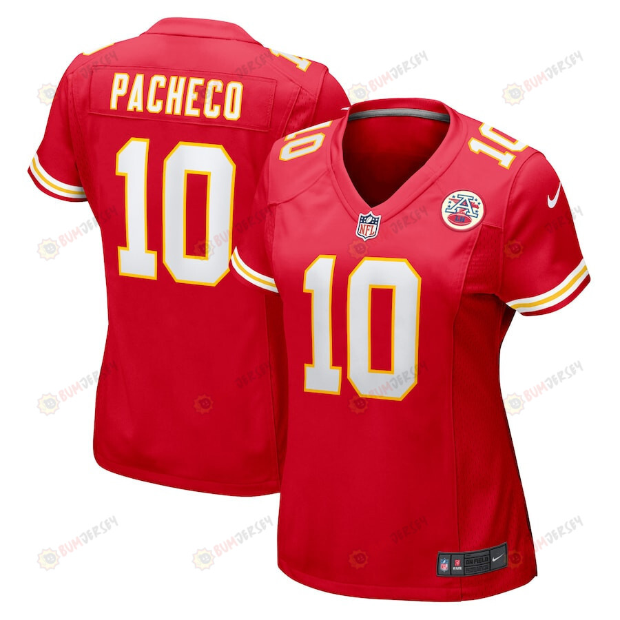 Isiah Pacheco 10 Kansas City Chiefs Game Women Jersey – Red