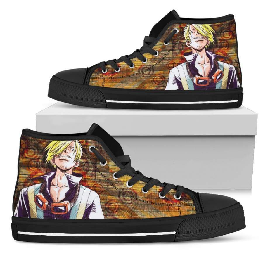 One Piece High Top Sneakers Sanji Funny Pirate H03085