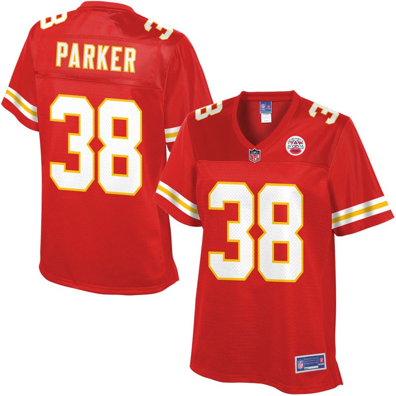 Women Pro Line Ron Parker #38 Kansas City Chiefs Red Jersey