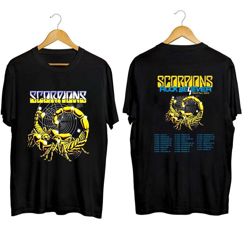 Scorpions The Europe Leg Of The 2023 Rock Believer World Tour Shirt, Scorpions Band Fan Shirt, Scorpions 2023 Concert Shirt