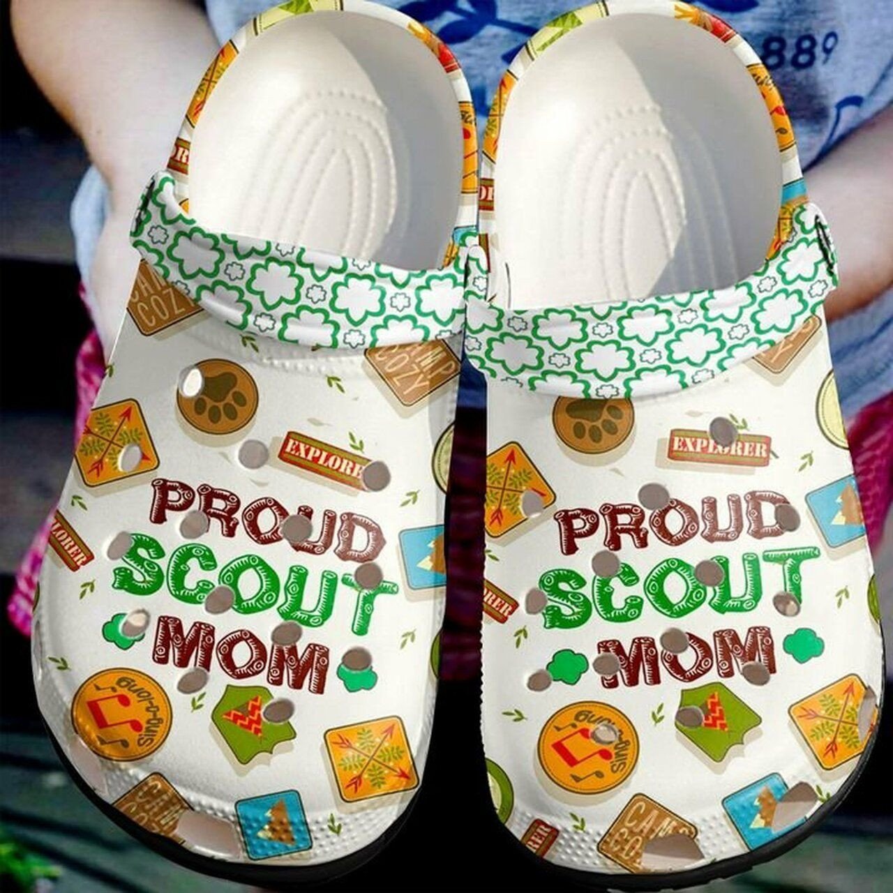 Scout Proud Mom 3D Crocband Clog