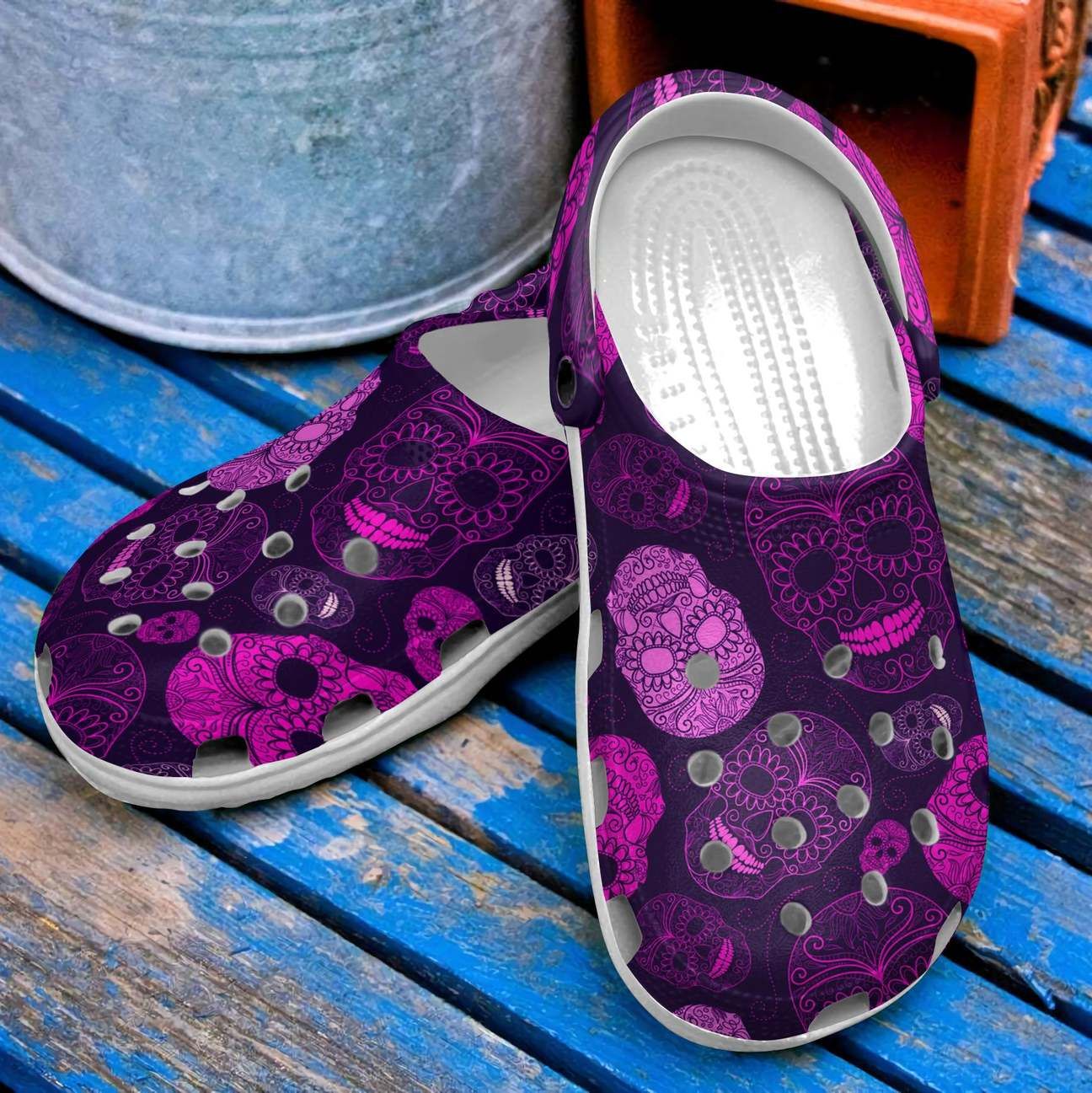 Skull Personalized Clog Custom Crocs …