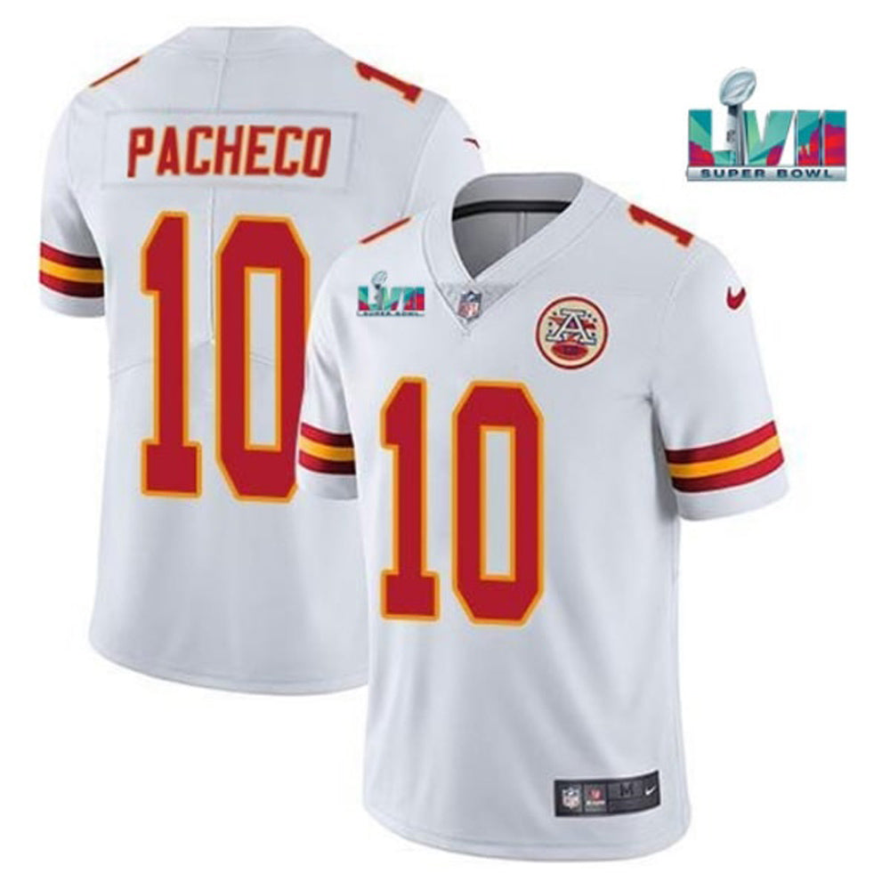 Men’S Kansas City Chiefs Isiah Pacheco Super Bowl 57 Game Vapor Jersey White