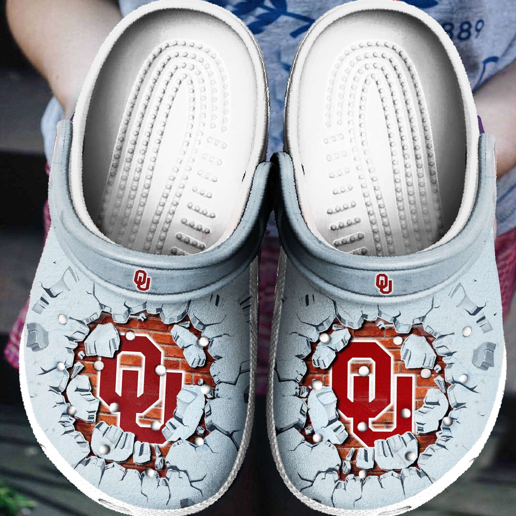 Oklahoma Sooners Tide Crocss Crocband Clog Comfortable Water Shoes