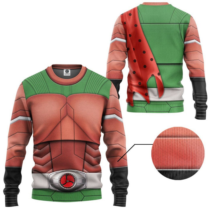 Kamen Rider Black Rx Skyrider Ugly Christmas Sweater – All Over Print 3D Sweater