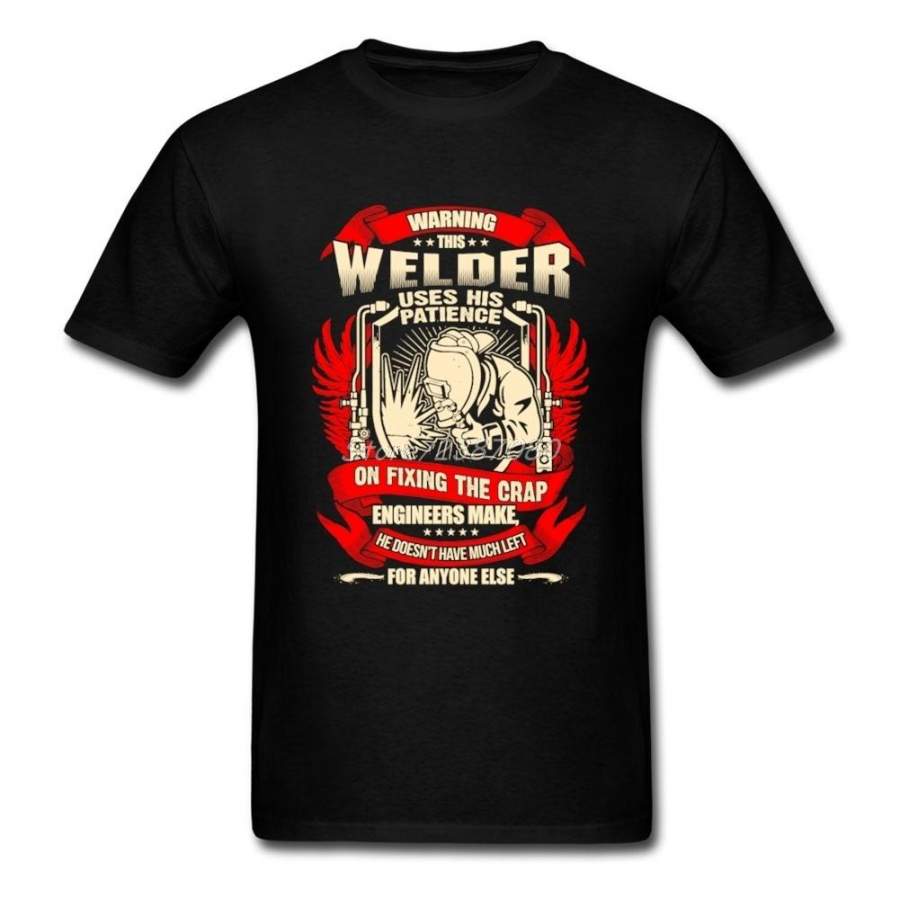 Welders Vintage T Shirt Short Sleeve Custom Men’S T-Shirt New Crazy Cotton Plus Size Funny T Shirts