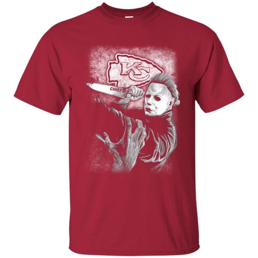 Michael Jason Myers Friday The 13th Kansas City Chiefs Halloween T Shirts