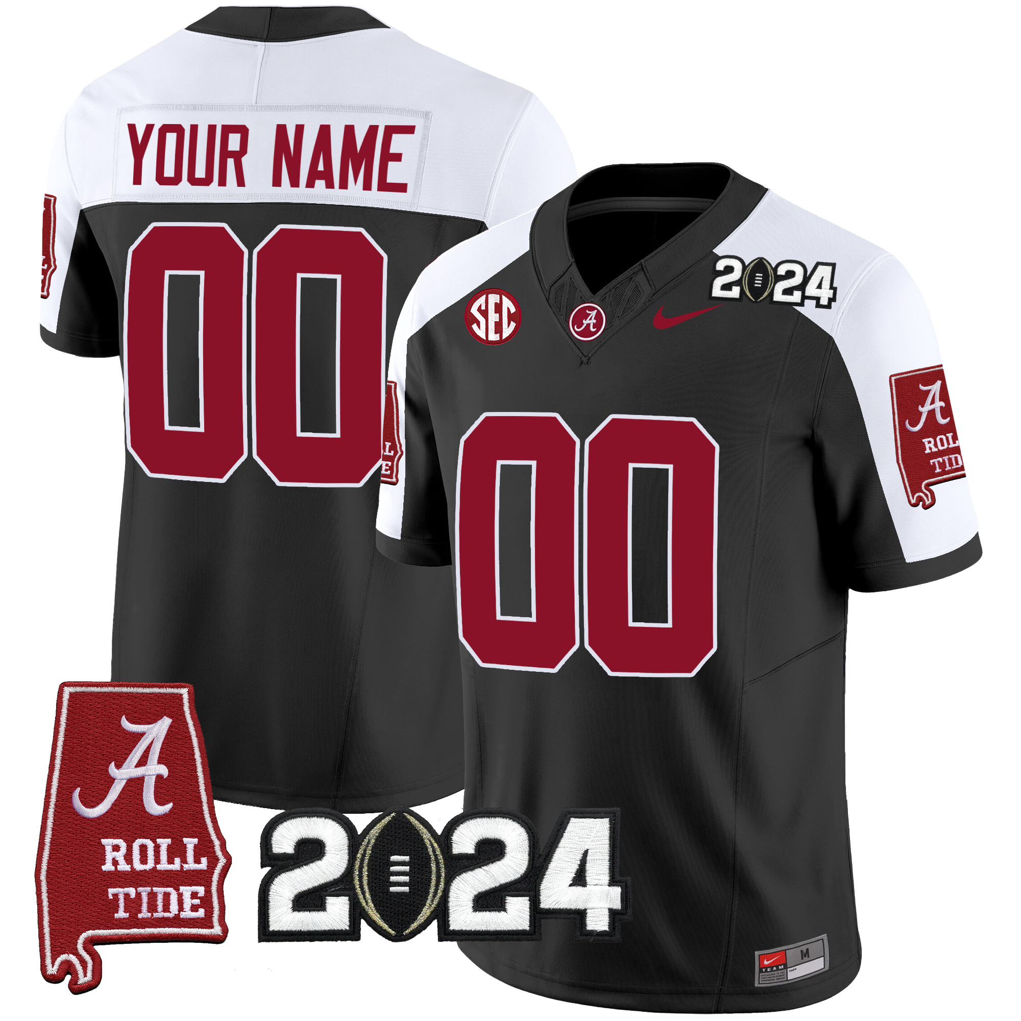 Alabama Crimson Tide 2024 Vapor Limited Custom Jersey – All Stitched