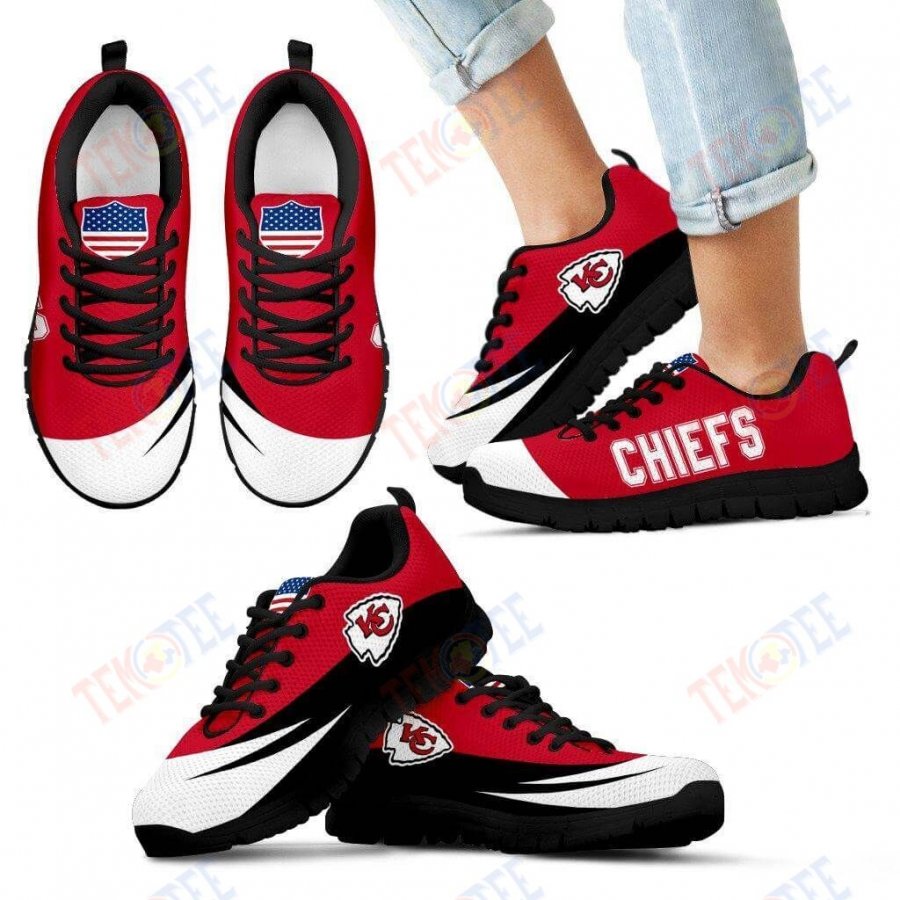 Mens Womens Kansas City Chiefs Sneakers Awesome T Logo Sneaker Running Shoes For Men Women TDT361