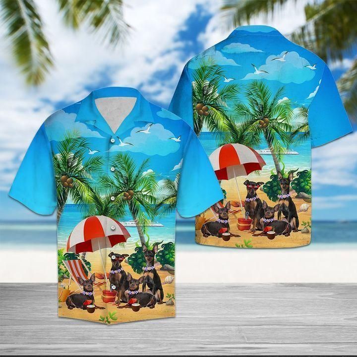 Beagle Camping With Friends For Man And Woman Print Short Sleeve Hawaiian Shirt Y97