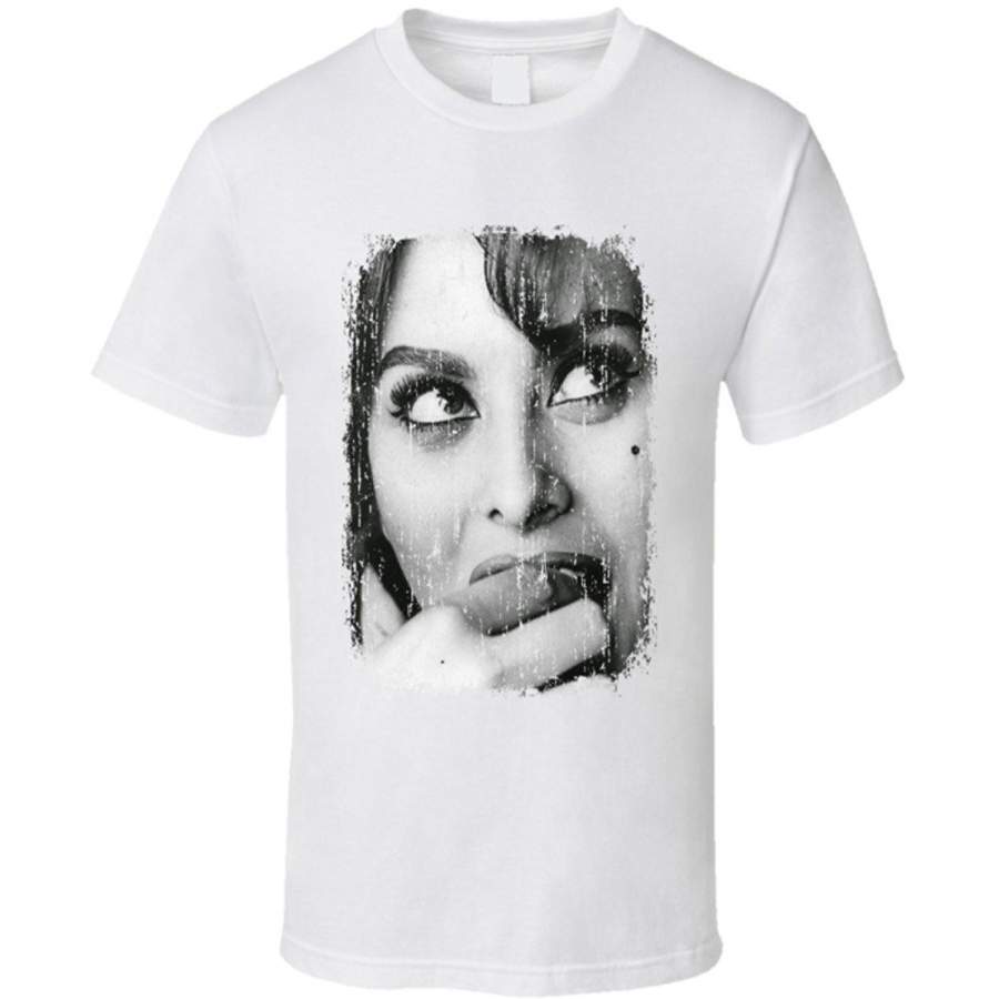 Sophia Loren Celebrity Icon Sexy Vintage T Shirt Fashion O-Neck Short Sleeved T-Shirts Summer Funny Loose Punk Tee Shirt For Men