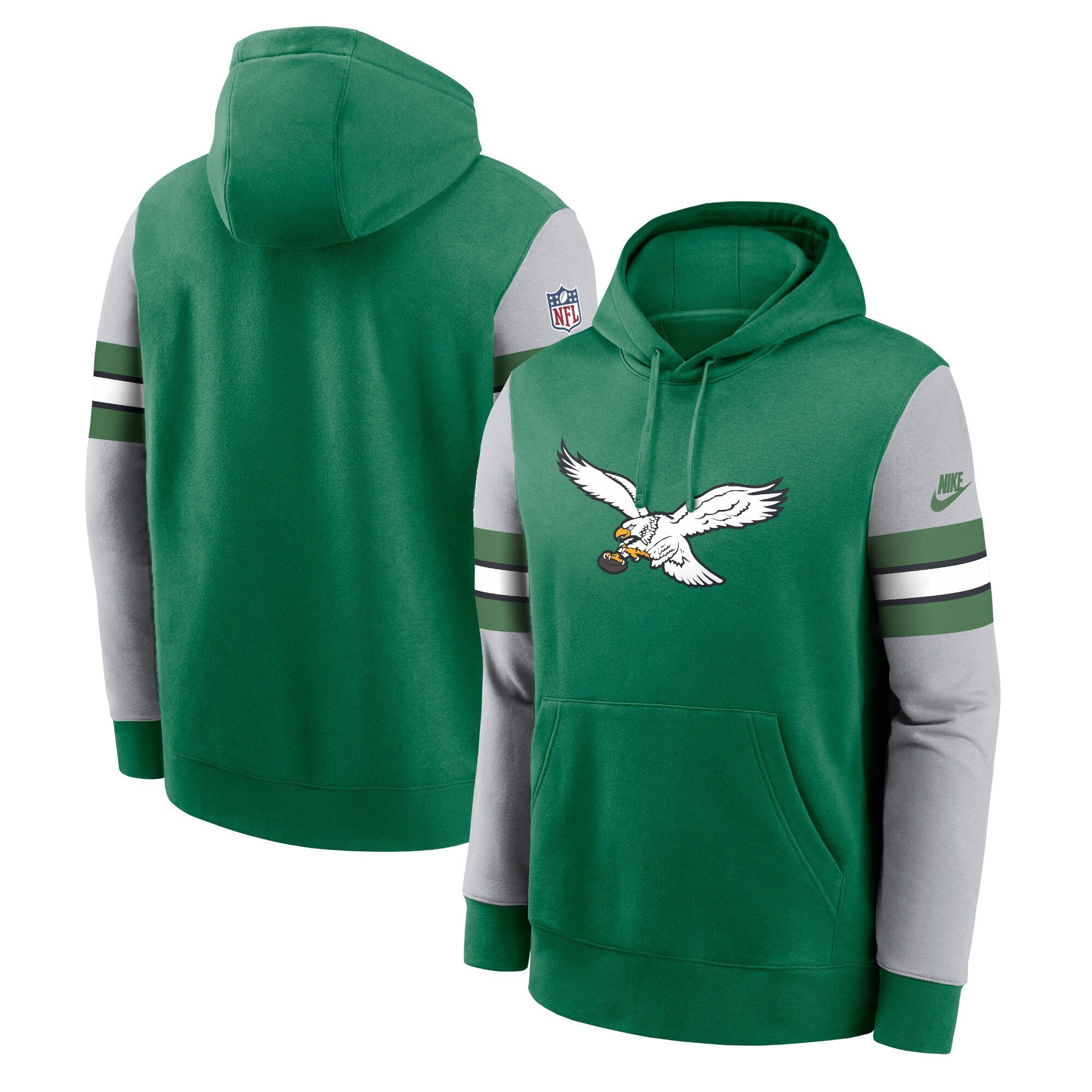 Philadelphia Eagles Kelly Green Hoodie Jersey - All Stitched - Alvaig Store