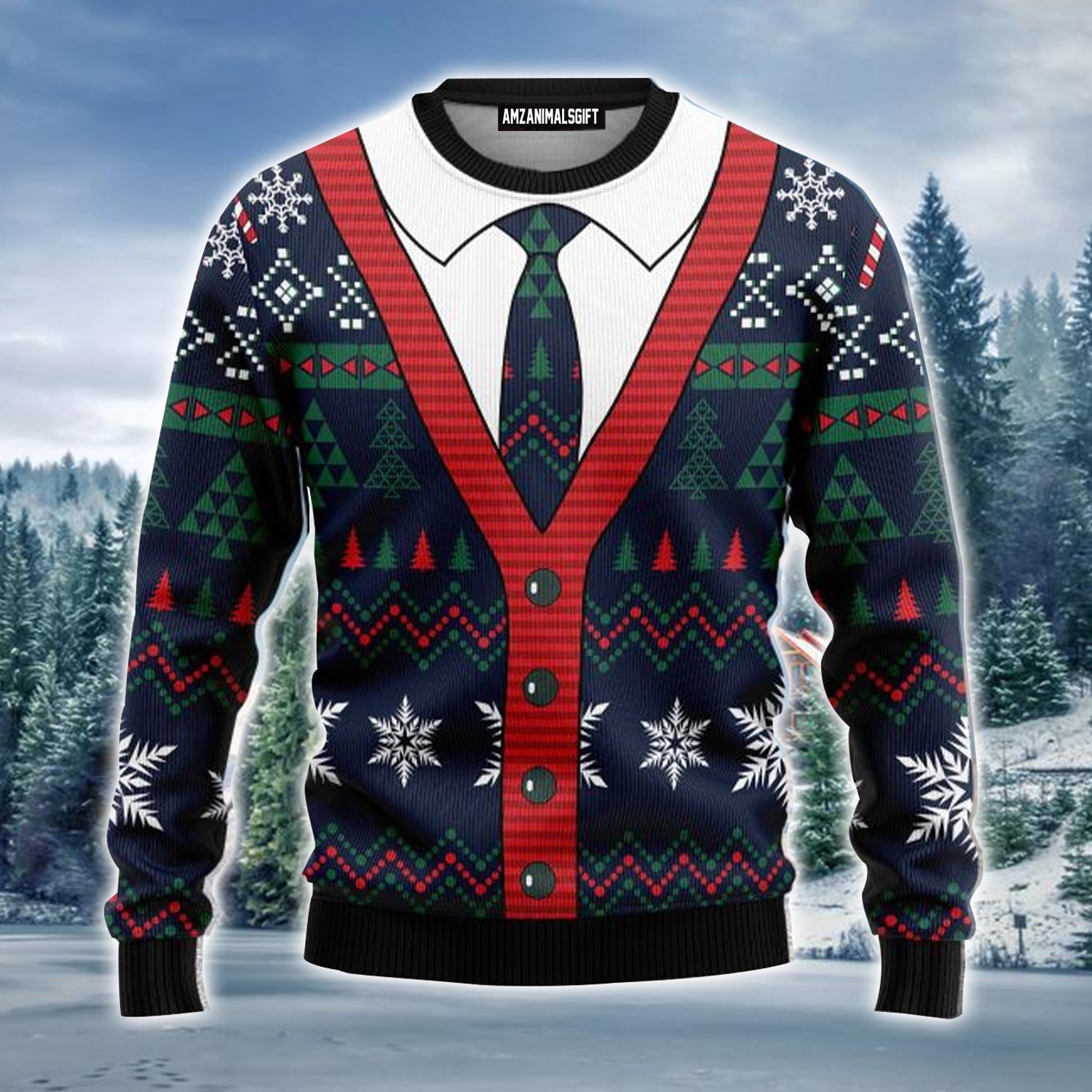 Christmas Cardigan Ugly Christmas Sweater, Christmas Pattern, Funny Cardigan Christmas Ugly Sweate