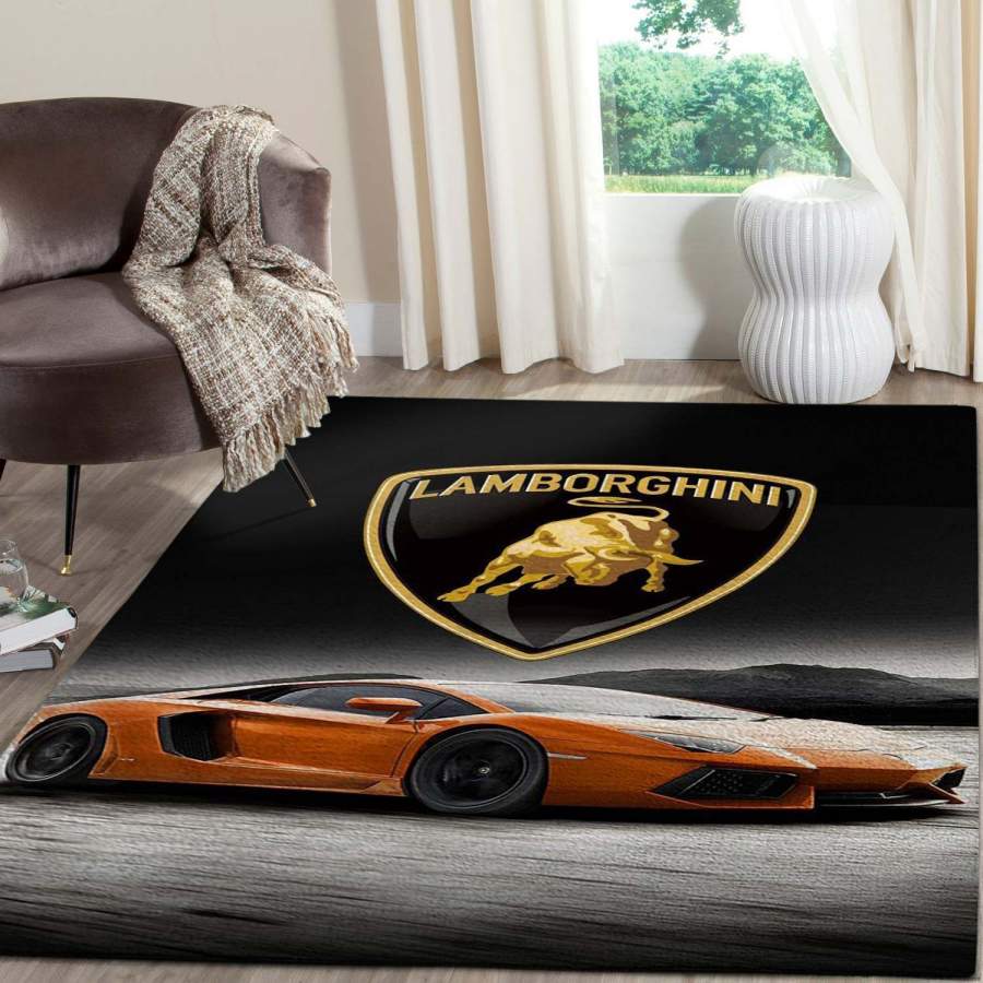 Lamborghini Logo SuperCars Area Rugs Living Room Carpet FN131207 Local Brands Floor Decor The US Decor