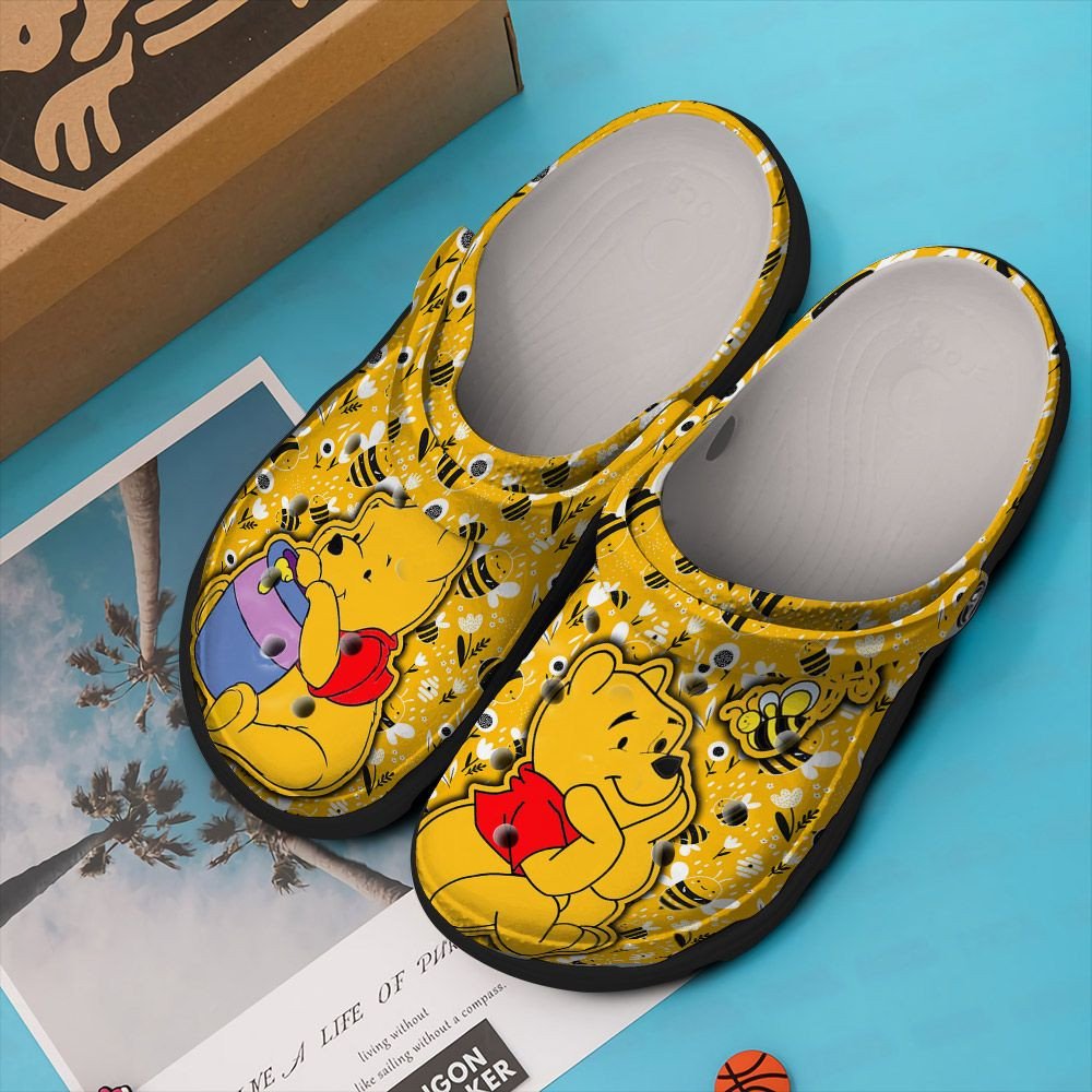 Pooh And Bee Winnie The Pooh Rubber 3D Crocband Clog