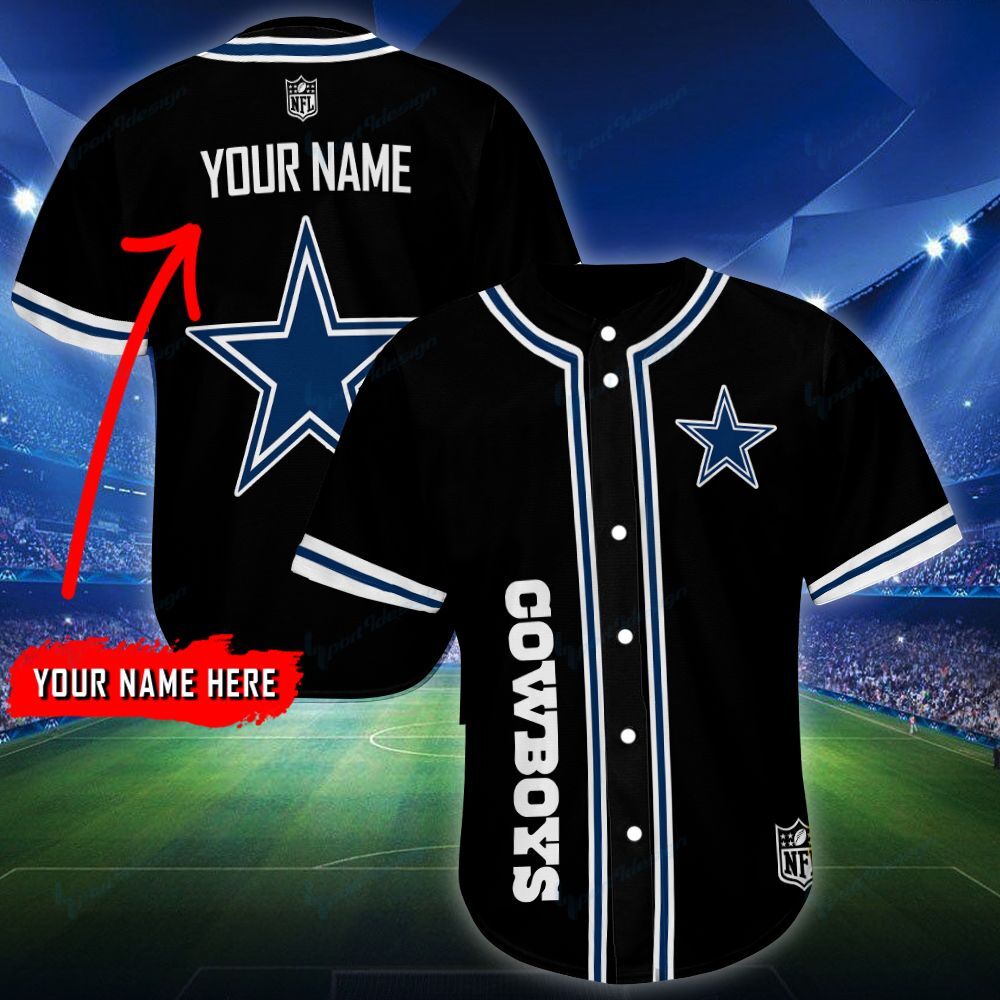 Dallas Cowboys Personalized Baseball Jersey Shirt 92