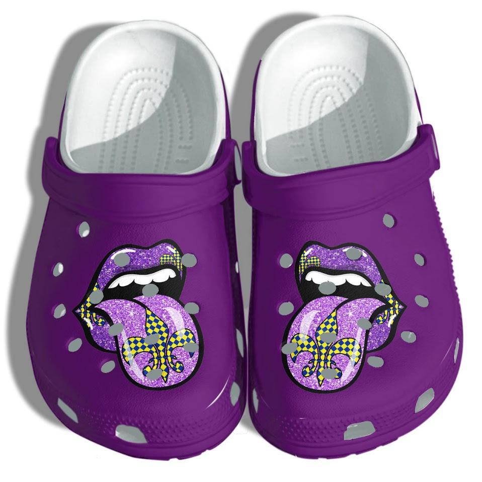 Purple Lip Crocs Shoes – Mardi &hellip;